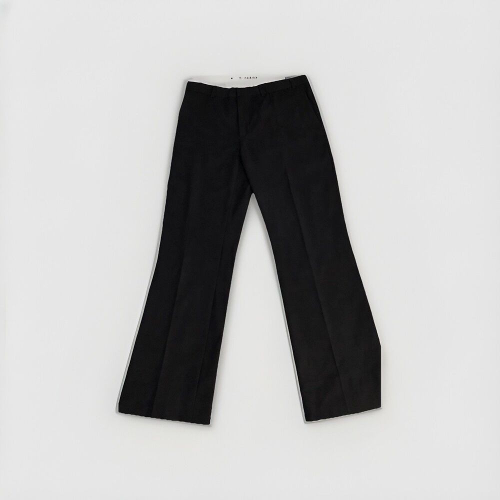Kenneth Cole Mens 40 Black 100% Wool Dress Pants Slacks Trouser